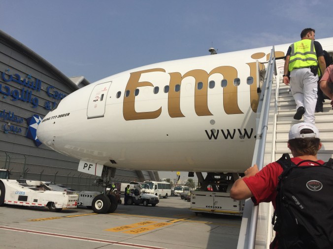 BGetting on our 777 to Lusaka