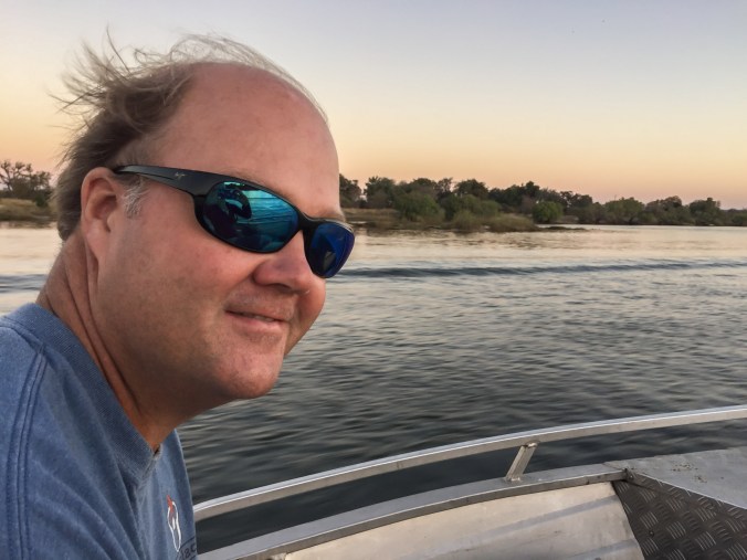 Charlie enjoying the sunset cruise