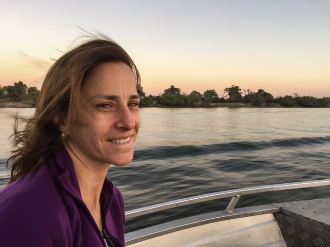 Sarah as the sun goes down