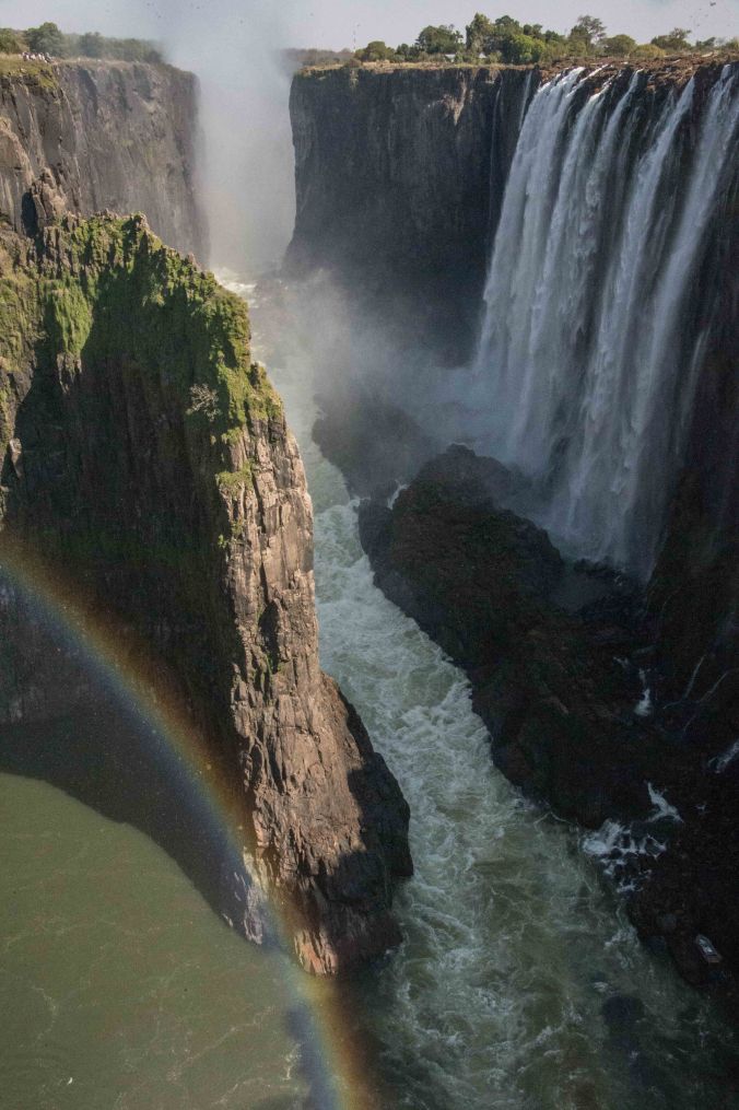 The reward Charlie got for walking across the bridge.