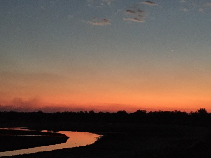 Sunset with Mercury in the sky