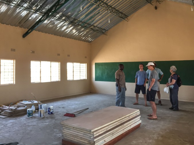 touring the inside of the new building