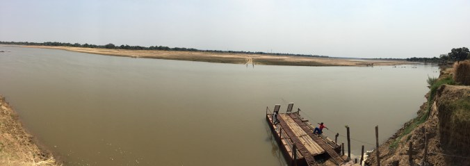 ferry we took to cross the river to our new camp (Puku Ridge)