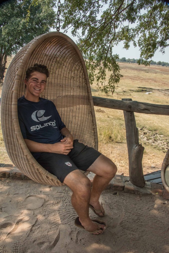 Tyler in the swing at Puku Ridge