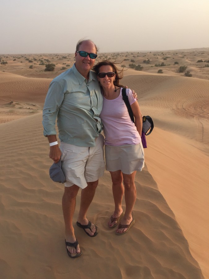 Charlie and Sarah on the dunes