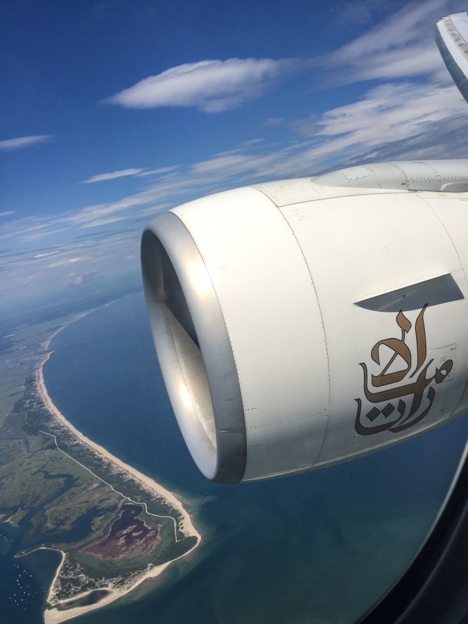 flying over Plum Island