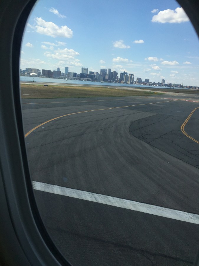 landing in Boston